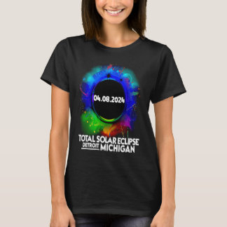 T-shirt Total Solar Eclipse Detroit Michigan April 8 2024 