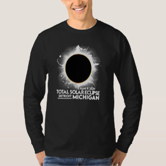 T-shirt Total Solar Eclipse Detroit Michigan April 8 2024 