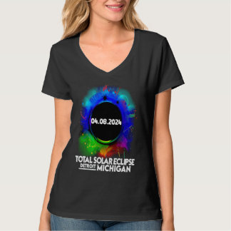 T-shirt Total Solar Eclipse Detroit Michigan April 8 2024 