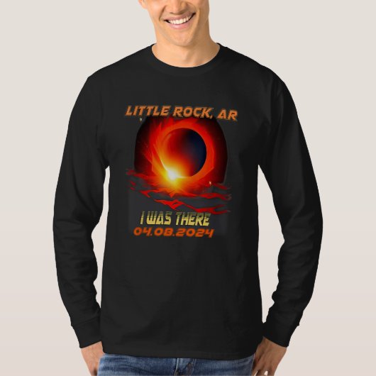 T-shirt Total Solar Eclipse I Was There Little Rock Arkans (Devant)