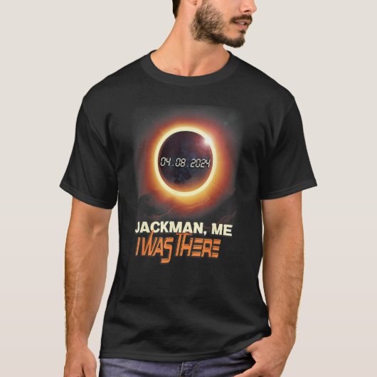 T-shirt Total Solar Eclipse Jackman Maine ME (Devant)