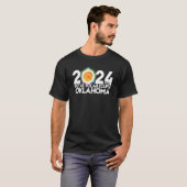 T-shirt Total Solar Eclipse Oklahoma 2024 American Totalit (Devant entier)