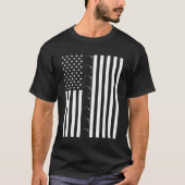 T-shirt Total Solar Eclipse US American Flag 04 08 2024 À (Devant)