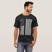 T-shirt Total Solar Eclipse US American Flag 04 08 2024 À (Devant entier)