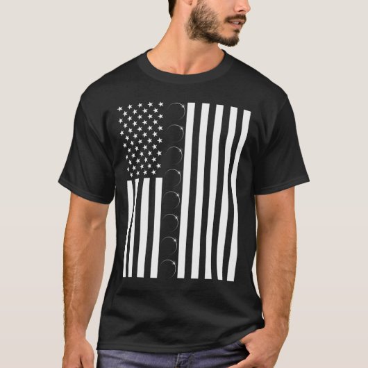 T-shirt Total Solar Eclipse US American Flag 04.08.2024 À (Devant)