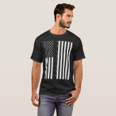 T-shirt Total Solar Eclipse US American Flag 04.08.2024 À (Devant entier)