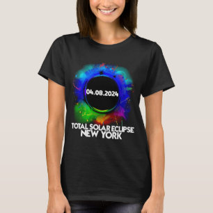 T-shirt Total total couleur de l'éclipse solaire New York 