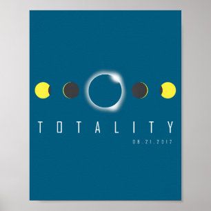 T-shirt Totale Zonsverduistering 2017 Poster