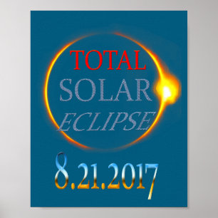 T-shirt Totale Zonsverduistering 2017 Poster