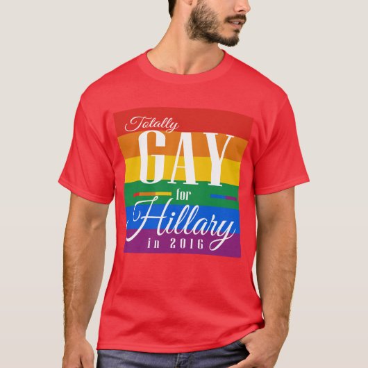 T-SHIRT TOTALEMENT GAI POUR HILLARY - .PNG (Devant)