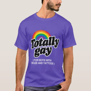 T-SHIRT TOTALEMENT GAY POUR LES GARÇONS AVEC TATTOOS - BLA