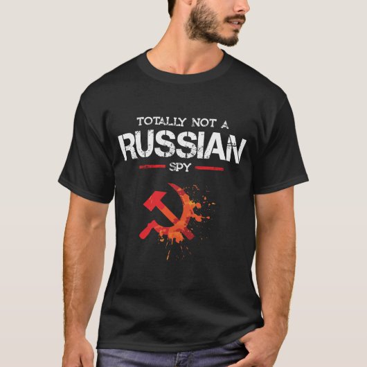 T-shirt Totalement pas un espion russe (Devant)