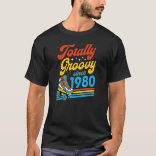T-shirt Totalement Super depuis 1980 Retro Roller Skate Bi