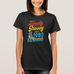 T-shirt Totalement Super depuis 1980 Retro Roller Skate Bi