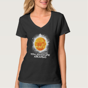 T-shirt Totalité Arkansas 2024 Éclipse Solaire Totale Amér