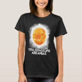 T-shirt Totalité Arkansas 2024 Total Solaire Eclipse Améri (Devant)