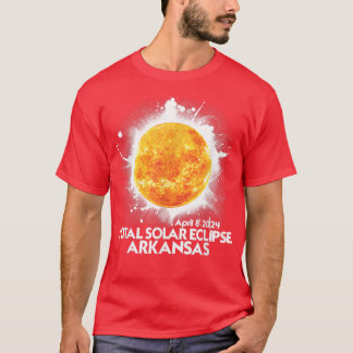 T-shirt Totalité Arkansas 2024 Total Solaire Eclipse Améri