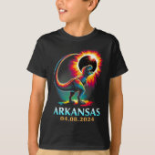 T-shirt Totalité de l'Arkansas Total Éclipse Solaire 2024  (Devant)