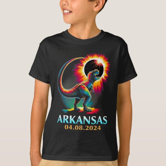 T-shirt Totalité de l'Arkansas Total Éclipse Solaire 2024  (Devant)