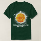 T-shirt Totalité Indiana 2024 Éclipse Solaire Total Améric (Design devant)