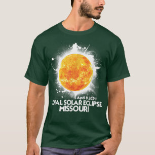 T-shirt Totalité Missouri 2024 Total Solaire Eclipse Améri
