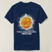 T-shirt Totalité Missouri 2024 Total Solaire Eclipse Améri (Design devant)
