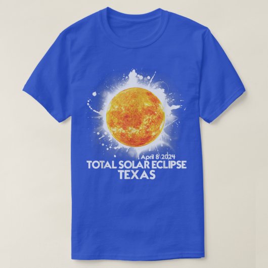 T-shirt Totalité TEXAS 2024 Total Solaire Eclipse America (Design devant)