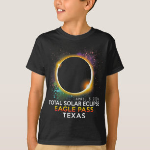 T-shirt Totalité Total Solaire Eclipse Eagle Pass Texas Ap