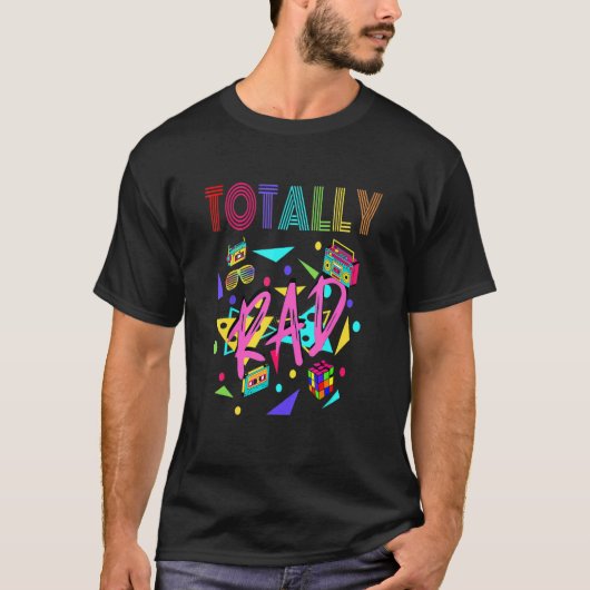 T-shirt Totally Rad 1980 (Devant)