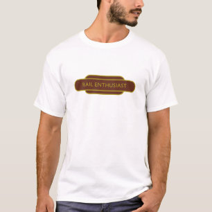 T-shirt Totem ferroviaire passionné Randonnée Brown Canard