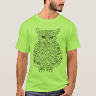 T-shirt Totem inspiré d'oiseau de hibou