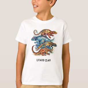 T-shirt Totem Lézard Tribal Vibrant, personnalisé