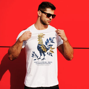 T-shirt Tottenham Hotspur Cockerel & Lily Flower Design