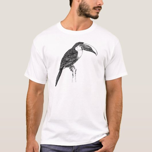 T-shirt Toucan B&W de Toco (Devant)