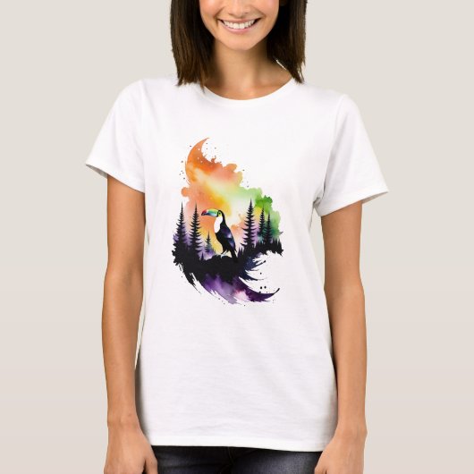 T-shirt Toucan dans la forêt de Nebula (Devant)