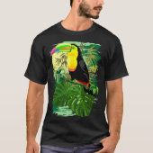 T-shirt Toucan dans la forêt tropicale verte d'Amazonie (Devant)
