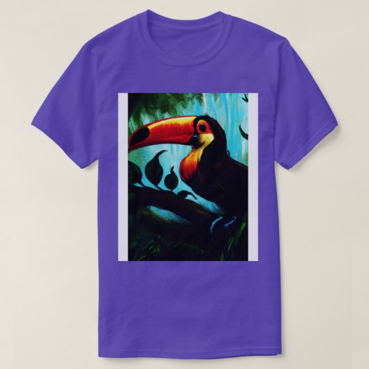 T-shirt Toucan dans la jungle (Design devant)