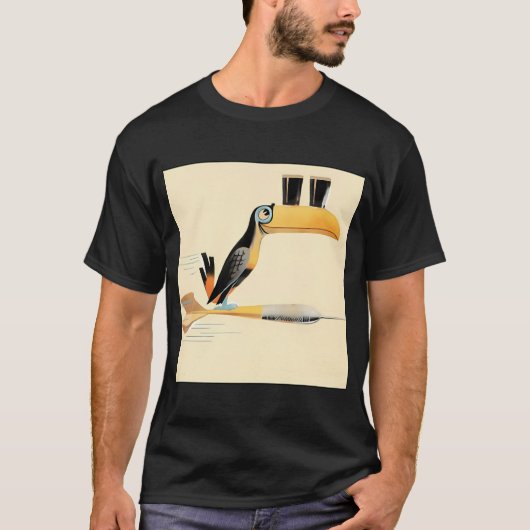 T-shirt Toucan de fléchettes Guinness (Devant)