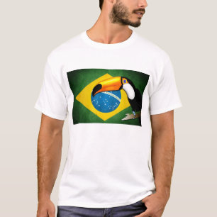 T-shirt Toucan Drapeau du Brésil