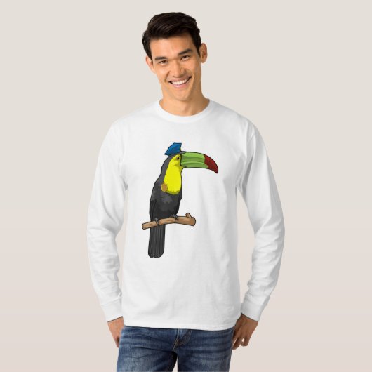 T-shirt Toucan en tant que policier (Devant entier)