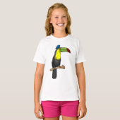 T-shirt Toucan en tant que policier (Devant entier)