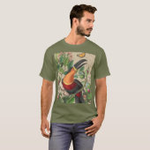 T-shirt Toucan Jungle Tropical Bird Belle antique (Devant entier)