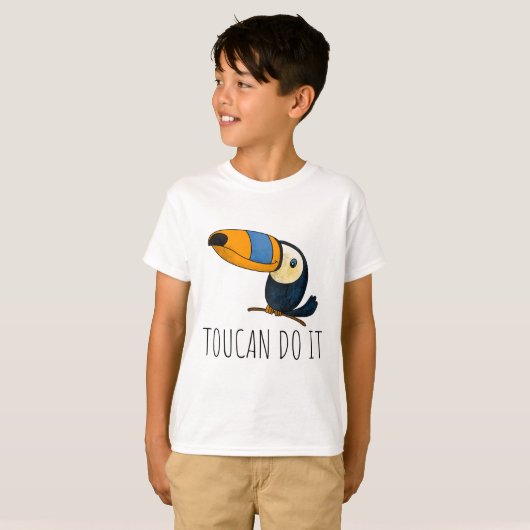T-shirt Toucan le faire, mignon drôle toucan pour les enfa (Devant entier)