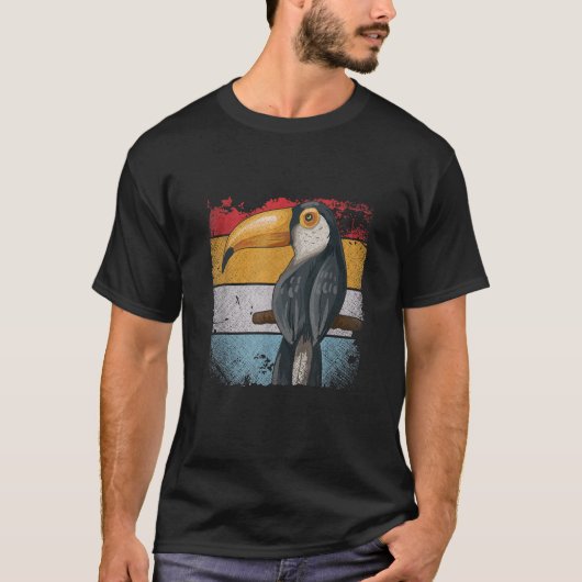 T-shirt Toucan rétro (Devant)
