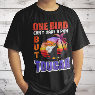 T-shirt Toucan Tropical Oiseau Vintage Drôle de Toucan Pun