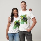 T-shirt Toucan with leaves (Unisexe)