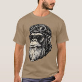 T-shirt Touch My Beard andell Me Im Pretty Funny Monkey Sa (Devant)