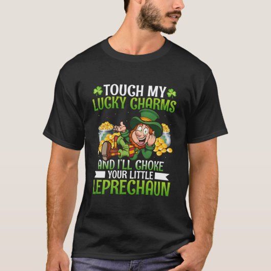 T-shirt Touch My Lucky Charms Funny St. Patrick's Day (Devant)