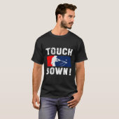 T-shirt Touchdown Baseball Inspiré Double Jeu Exercice G (Devant entier)