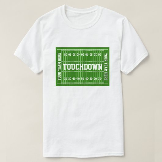 T-shirt Touchdown du football votre texte (Design devant)
